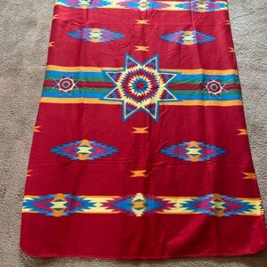 St. Labra Indian School Fleece Blanket 32" x 46" Southwestern